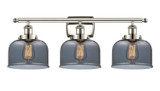 Bathroom Fixtures Three Lights by Innovations ( 405 | 916-3W-PN-G73-LED Ballston Urban ) 