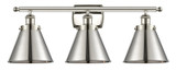 Bathroom Fixtures Three Lights by Innovations ( 405 | 916-3W-PN-M13-PN Ballston Urban ) 