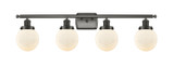 Bathroom Fixtures Four Lights by Innovations ( 405 | 916-4W-OB-G201-6-LED Ballston Urban ) 