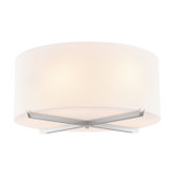 Flush Mounts Drum Shade by Justice Designs ( 102 | ACR-9526-OPAL-NCKL Acryluxe ) 