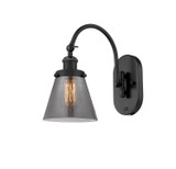 Sconces Single Glass by Innovations ( 405 | 918-1W-BK-G63-LED Franklin Restoration ) 
