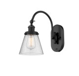 Sconces Single Glass by Innovations ( 405 | 918-1W-BK-G64-LED Franklin Restoration ) 
