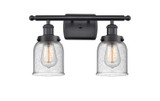 Bathroom Fixtures Two Lights by Innovations ( 405 | 916-2W-BK-G54-LED Ballston Urban ) 