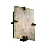 Sconces Pocket by Justice Designs ( 102 | ALR-5551-DBRZ Alabaster Rocks ) 