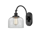 Sconces Single Glass by Innovations ( 405 | 918-1W-BK-G72 Franklin Restoration ) 