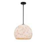 Pendants Sphere by Justice Designs ( 102 | ALR-6537-MBLK Alabaster Rocks! ) 