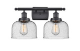 Bathroom Fixtures Two Lights by Innovations ( 405 | 916-2W-BK-G74 Ballston Urban ) 