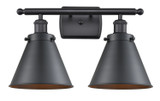 Bathroom Fixtures Two Lights by Innovations ( 405 | 916-2W-BK-M13-LED Ballston Urban ) 