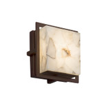 Exterior Wall Mt./Flush by Justice Designs ( 102 | ALR-7561W-DBRZ Alabaster Rocks ) 