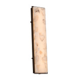 Exterior Wall Mt./Flush by Justice Designs ( 102 | ALR-7566W-DBRZ Alabaster Rocks ) 