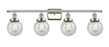 Bathroom Fixtures Four Lights by Innovations ( 405 | 916-4W-PN-G204-6-LED Ballston Urban ) 