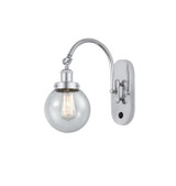 Sconces Single Glass by Innovations ( 405 | 918-1W-PC-G204-6-LED Franklin Restoration ) 