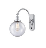 Sconces Single Glass by Innovations ( 405 | 918-1W-PC-G204-8-LED Franklin Restoration ) 