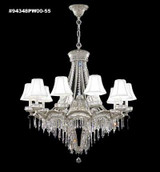 Mid. Chandeliers Candle by James R. Moder ( 64 | 94348PW00-55 Dynasty Cast Brass ) 