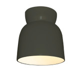 Flush Mounts Glass Down by Justice Designs ( 102 | CER-6190-PWGN-LED1-1000 Radiance Collection ) 
