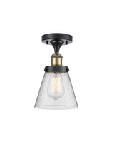Semi-Flush Mts. Glass Down by Innovations ( 405 | 916-1C-BAB-G64-LED Ballston Urban ) 