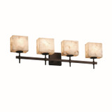 Bathroom Fixtures Four Lights by Justice Designs ( 102 | ALR-8414-55-DBRZ-LED4-2800 Alabaster Rocks ) 
