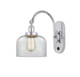Sconces Single Glass by Innovations ( 405 | 918-1W-PC-G72-LED Franklin Restoration ) 