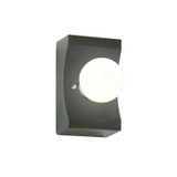 Sconces Single Glass by Justice Designs ( 102 | CER-3025-PWGN Ambiance ) 
