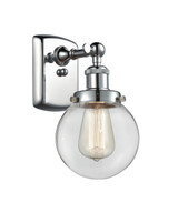 Sconces Single Glass by Innovations ( 405 | 916-1W-PC-G202-6-LED Ballston Urban ) 