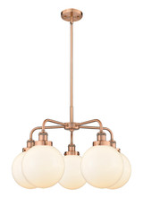 Mid. Chandeliers Glass Down by Innovations ( 405 | 916-5CR-AC-G201-8 Ballston Urban ) 