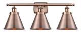 Bathroom Fixtures Three Lights by Innovations ( 405 | 916-3W-AC-M13-AC Ballston Urban ) 