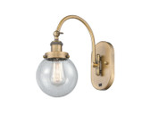 Sconces Single Glass by Innovations ( 405 | 918-1W-BB-G204-6-LED Franklin Restoration ) 