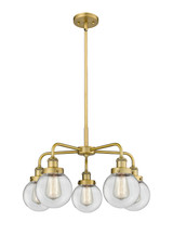 Mid. Chandeliers Glass Down by Innovations ( 405 | 916-5CR-BB-G202-6 Ballston Urban ) 