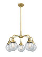 Mid. Chandeliers Glass Down by Innovations ( 405 | 916-5CR-BB-G204-6 Ballston Urban ) 