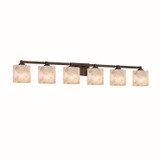 Bathroom Fixtures Five+Lights by Justice Designs ( 102 | ALR-8436-30-DBRZ Alabaster Rocks ) 
