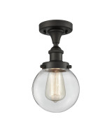 Semi-Flush Mts. Glass Down by Innovations ( 405 | 916-1C-OB-G202-6-LED Ballston Urban ) 