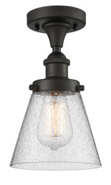 Semi-Flush Mts. Glass Down by Innovations ( 405 | 916-1C-OB-G64-LED Ballston Urban ) 