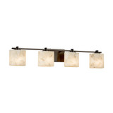 Bathroom Fixtures Four Lights by Justice Designs ( 102 | ALR-8444-30-DBRZ-LED4-2800 Alabaster Rocks ) 