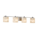 Bathroom Fixtures Four Lights by Justice Designs ( 102 | ALR-8444-30-NCKL-LED4-2800 Alabaster Rocks ) 