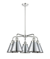 Mid. Chandeliers Metal Shade by Innovations ( 405 | 916-5CR-PC-M13-PC Ballston Urban ) 