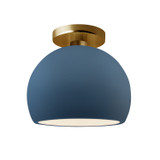Semi-Flush Mts. Glass Down by Justice Designs ( 102 | CER-6350-MDMT-BRSS Radiance ) 