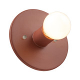 Sconces Single Glass by Justice Designs ( 102 | CER-6270-CLAY Ambiance Collection ) 