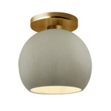 Semi-Flush Mts. Glass Down by Justice Designs ( 102 | CER-6353-CKC-BRSS Radiance ) 