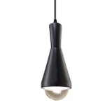 Mini Pendants Glass Down by Justice Designs ( 102 | CER-6520-CRB-MBLK-BKCD-LED1-700 Radiance ) 