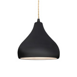 Mini Pendants Glass Down by Justice Designs ( 102 | CER-6560-BLK-MBLK-BEIG-TWST Radiance ) 