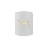 Exterior Wall Mt./Flush by Justice Designs ( 102 | CER-9010W-WHT-HRSE Sun Dagger ) 