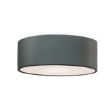 Flush Mounts Drum Shade by Justice Designs ( 102 | CER-6290-PWGN Radiance ) 