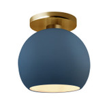 Semi-Flush Mts. Glass Down by Justice Designs ( 102 | CER-6353-MID-BRSS Radiance ) 