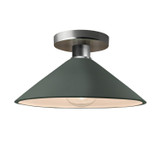Semi-Flush Mts. Glass Down by Justice Designs ( 102 | CER-6330-PWGN-NCKL Radiance ) 