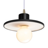 Mini Pendants Metal Shade by Justice Designs ( 102 | CER-6325-BKMT-ABRS-WTCD Radiance ) 