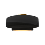 Semi-Flush Mts. Drum Shade by Justice Designs ( 102 | CER-6363-BKMT-BRSS Radiance ) 