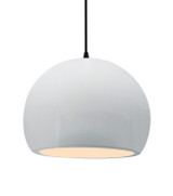 Pendants Sphere by Justice Designs ( 102 | CER-6535-WTWT-MBLK-BKCD Radiance ) 