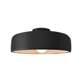Semi-Flush Mts. Bowl Style by Justice Designs ( 102 | CER-6343-BKMT-MBLK Radiance ) 