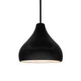 Mini Pendants Glass Down by Justice Designs ( 102 | CER-6560-CRB-MBLK-RIGID Radiance ) 