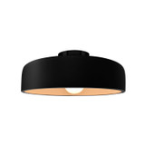 Semi-Flush Mts. Bowl Style by Justice Designs ( 102 | CER-6343-CRB-MBLK Radiance ) 